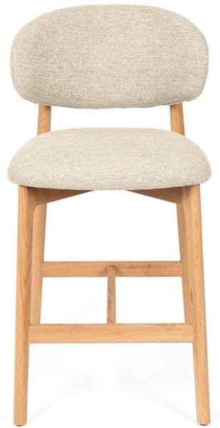 Somcasa Béžová čalouněná barová židle Renzo 66 cm