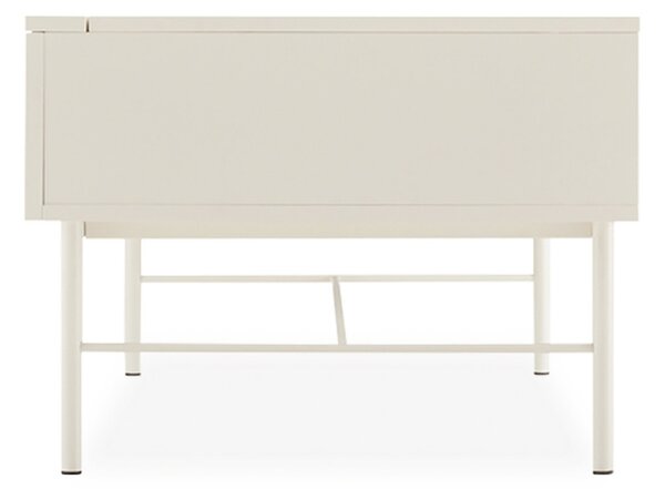 Somcasa Bílý lakovaný konferenční stolek Oslo 100 x 60 cm s úložným prostorem