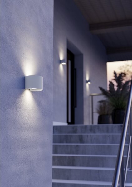 Eglo 901843 - LED Venkovní nástěnné svítidlo CALPINO 2xLED/2,8W/230V IP54 bílá