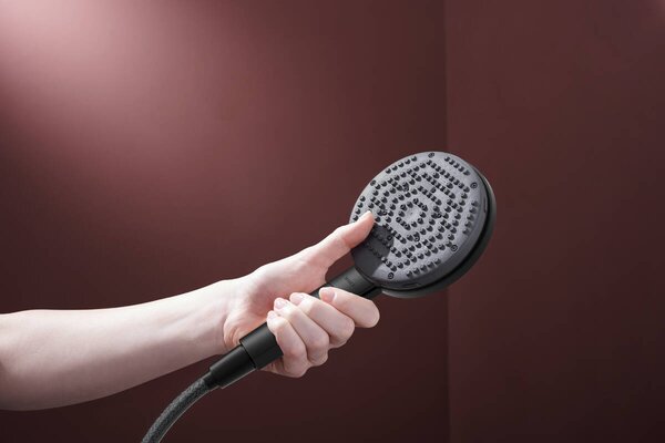 Hansgrohe Raindance Alive Select S - Sada se sprchovým držákem 125 3jet EcoSmart, se sprchovou hadicí Designflex 1600 mm, černá matná 24611670
