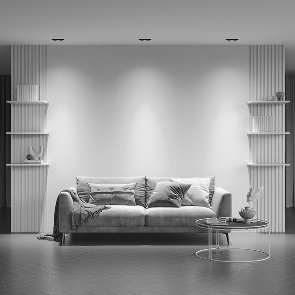 Maytoni Vestavné LED svítidlo HIDDEN, 20W, d. 16,8 cm, 3000K Barva: Černá