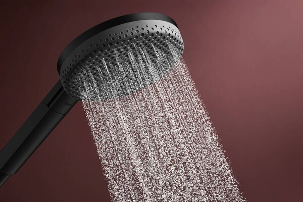 Hansgrohe Raindance Alive Select S - Sada se sprchovým držákem 125 3jet EcoSmart, se sprchovou hadicí Designflex 1600 mm, černá matná 24611670