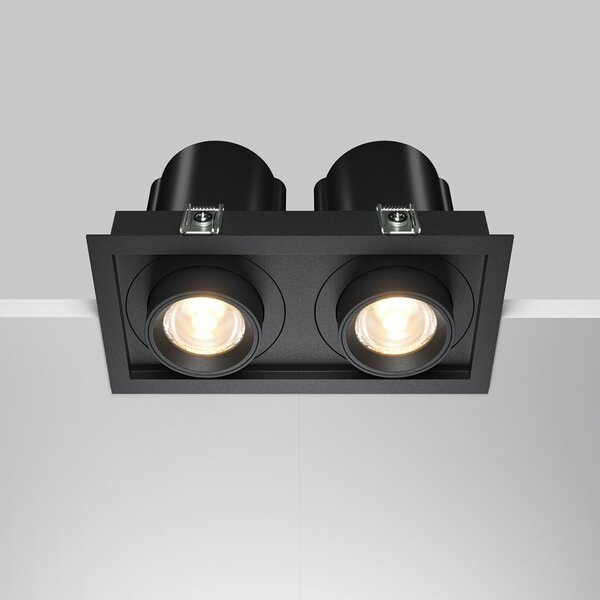 Maytoni Vestavné LED svítidlo HIDDEN, 20W, d. 16,8 cm, 3000K Barva: Černá