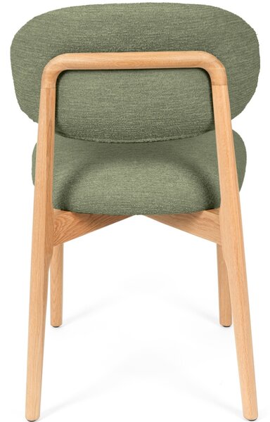 Somcasa Zelená čalouněná jídelní židle Wanda