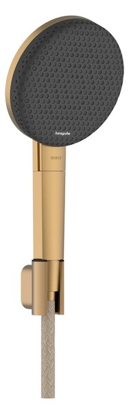 Hansgrohe Raindance Alive Select S - Sada se sprchovým držákem 125 3jet EcoSmart, se sprchovou hadicí Designflex 1600 mm, kartáčovaný bronz 24611140