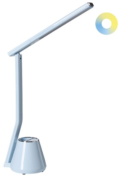 LED stolní lampa DENEB se stmívačem Světle modrá