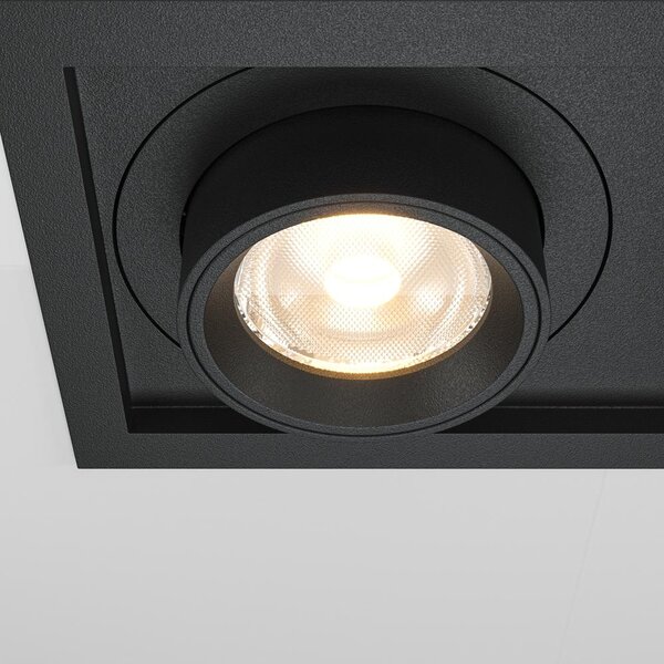 Maytoni Vestavné LED svítidlo HIDDEN, 20W, d. 16,8 cm, 3000K Barva: Černá