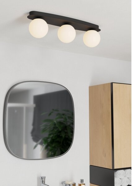Eglo 902092 - LED Koup. stropní svítidlo CASTROVIDO 3xG9/4,2W/230V IP44 černá