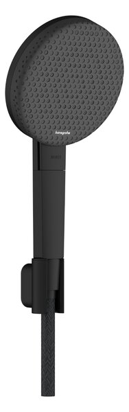 Hansgrohe Raindance Alive Select S - Sada se sprchovým držákem 125 3jet EcoSmart, se sprchovou hadicí Designflex 1600 mm, černá matná 24611670