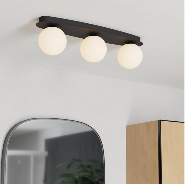 Eglo 902092 - LED Koup. stropní svítidlo CASTROVIDO 3xG9/4,2W/230V IP44 černá