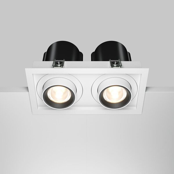 Maytoni Vestavné LED svítidlo HIDDEN, 20W, d. 16,8 cm, 3000K Barva: Černá