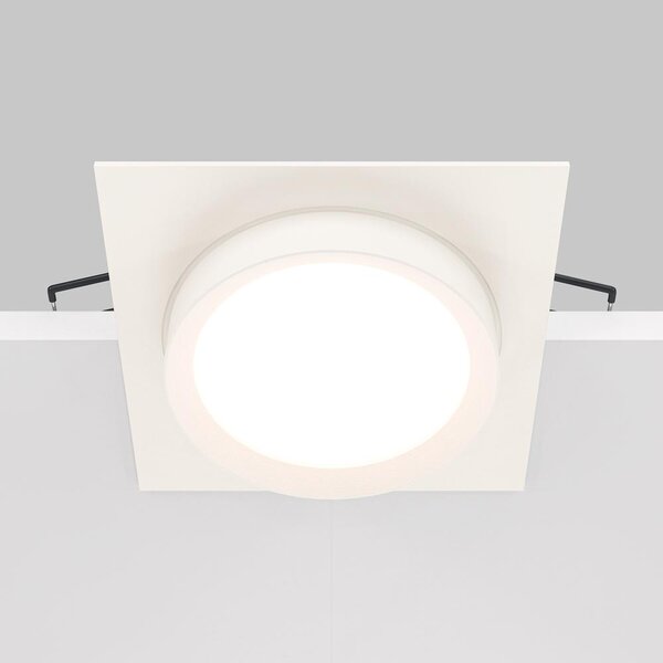 Maytoni Moderní vestavné svítidlo HOOP, 15W, d. 11 cm, 1xGX53 Barva: Černá