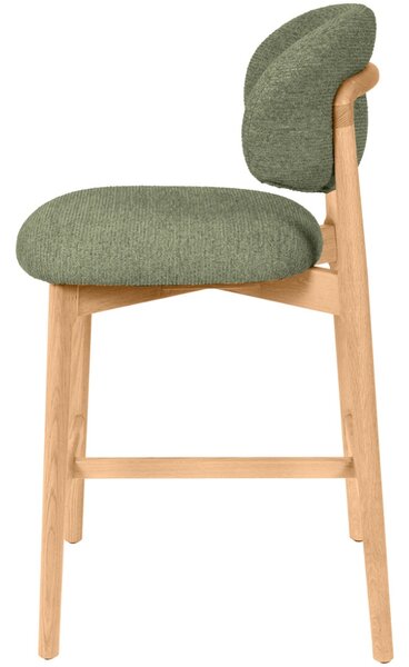 Somcasa Zelená čalouněná barová židle Renzo 66 cm