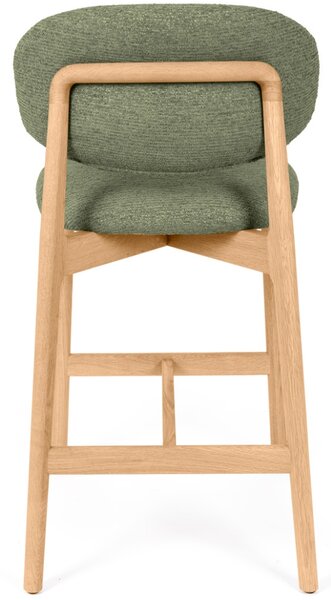Somcasa Zelená čalouněná barová židle Renzo 66 cm