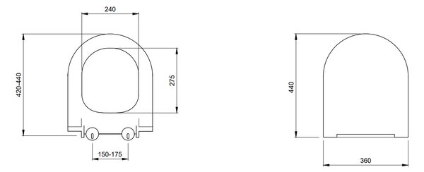 Bocchi V-Tondo - Závěsné WC 545x360 mm Rimless + slim sedátko, SoftClose - SET, oranžová lesklá
