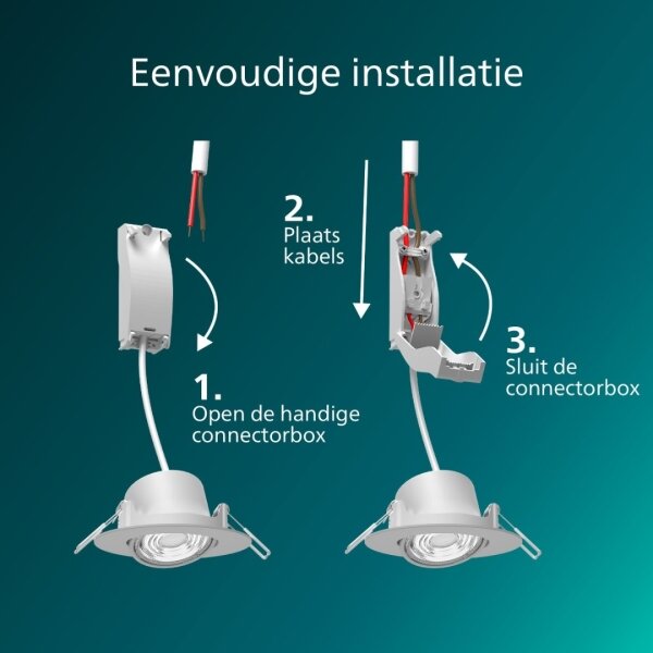 Philips -LED Stmívatelné podhledové svítidlo CILANTRO LED/5W/230V 4000K bílá