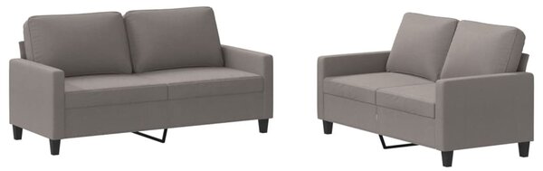2dílná sedací souprava s poduškami taupe textil 3201451