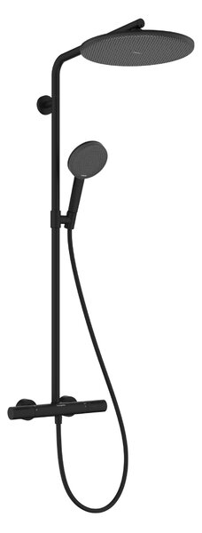 Hansgrohe Raindance Alive S Puro - Showerpipe 300 1jet, s termostatem Ecostat Element, černá matná 24592670