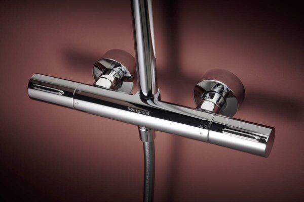 Hansgrohe Raindance Alive S Puro - Showerpipe 300 1jet EcoSmart, s termostatem Ecostat Element, chrom 24593000