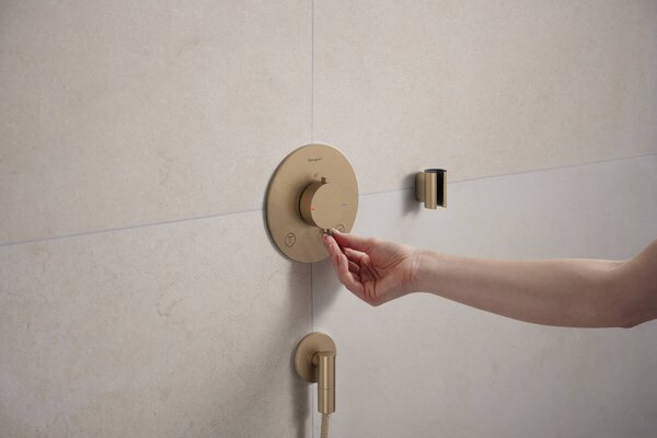 Hansgrohe Porter Fine - Držák ruční sprchy, kartáčovaný bronz 28885140