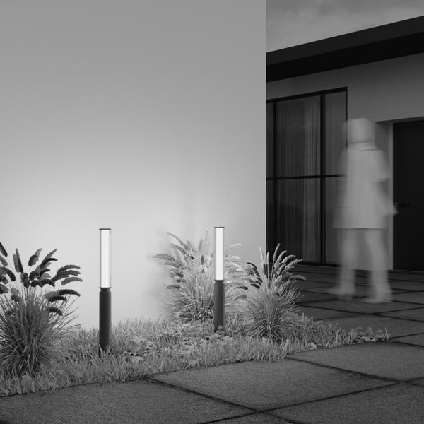 Maytoni Designové venkovní sloupkové LED svítidlo LIT, 12W, v. 78,5 cm, 3000K, IP65 Barva: Grafit