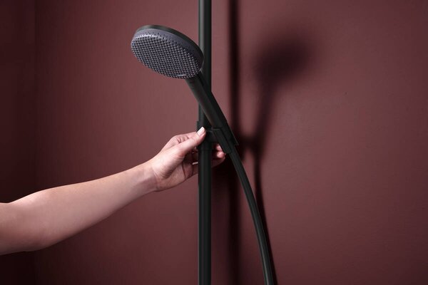 Hansgrohe Raindance Alive S Puro - Showerpipe 300 1jet, s termostatem Ecostat Element, černá matná 24592670