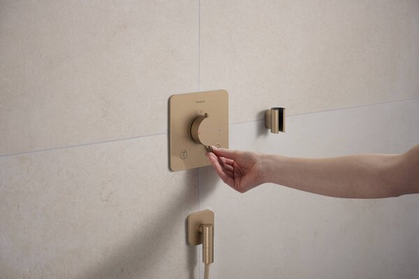 Hansgrohe Porter Fine - Držák ruční sprchy, kartáčovaný bronz 28885140