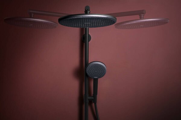 Hansgrohe Raindance Alive S Puro - Showerpipe 300 1jet, s termostatem Ecostat Element, černá matná 24592670