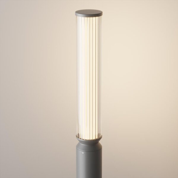 Maytoni Designové venkovní sloupkové LED svítidlo LIT, 12W, v. 78,5 cm, 3000K, IP65 Barva: Grafit
