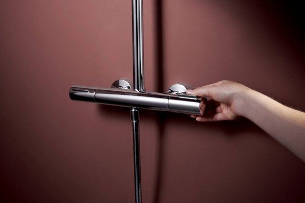 Hansgrohe Raindance Alive S Puro - Showerpipe 300 1jet EcoSmart, s termostatem Ecostat Element, chrom 24593000