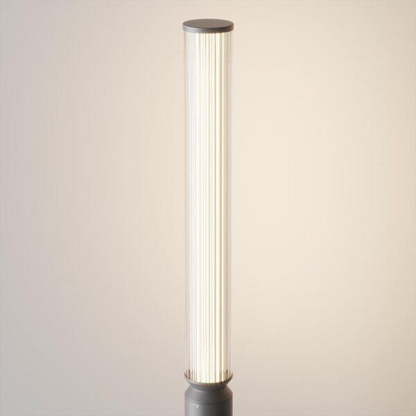 Maytoni Designové venkovní sloupkové LED svítidlo LIT, 20W, v. 198,6 cm, 3000K, IP65 Barva: Grafit