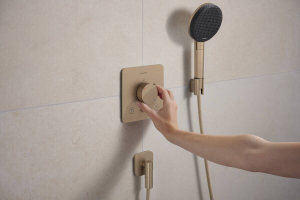 Hansgrohe Porter Fine - Držák ruční sprchy, kartáčovaný bronz 28885140
