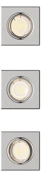 Philips - SADA 3x Podhledové svítidlo PERIDOT 1xGU10/7W/230V stříbrná