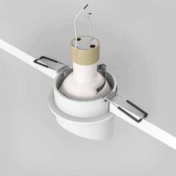 Maytoni Designové vestavné svítidlo LIPARI, 12W, v. 7 cm, 1xGU10 Barva: Bílá/zlatá