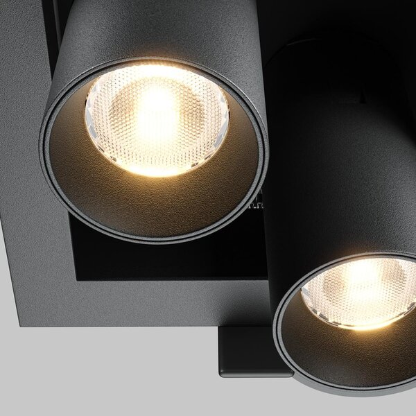 Maytoni Stylové vestavné LED svítidlo MAGNUM, 14W, d. 11,2 cm, 3000K Barva: Černá