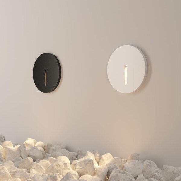 Maytoni Zapuštěné LED svítidlo LOCK, 3W, ⌀ 7 cm, 3000K, IP54 Barva: Černá