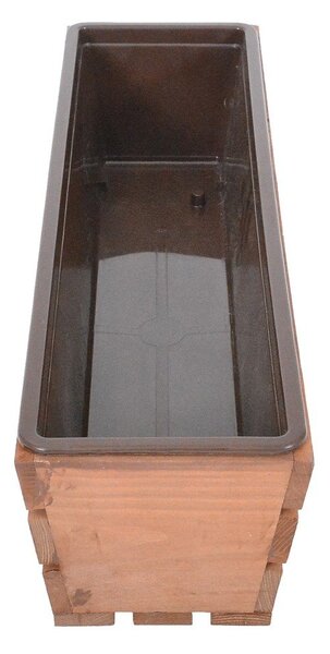 Dřevěný truhlík 61 cm Modern – Rojaplast