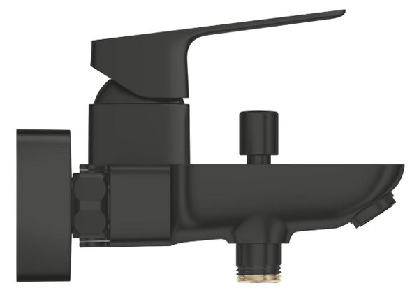 GROHE Cubeo Professional - Páková vanová baterie na zeď, černá matná 1018132430