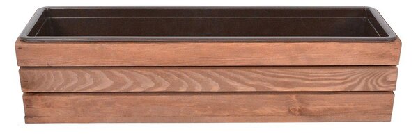 Dřevěný truhlík 61 cm Modern – Rojaplast