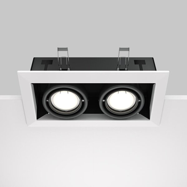 Maytoni Vestavné svítidlo METAL MODERN, 50W, d. 24,5 cm, 2xGU10 Barva: Černá
