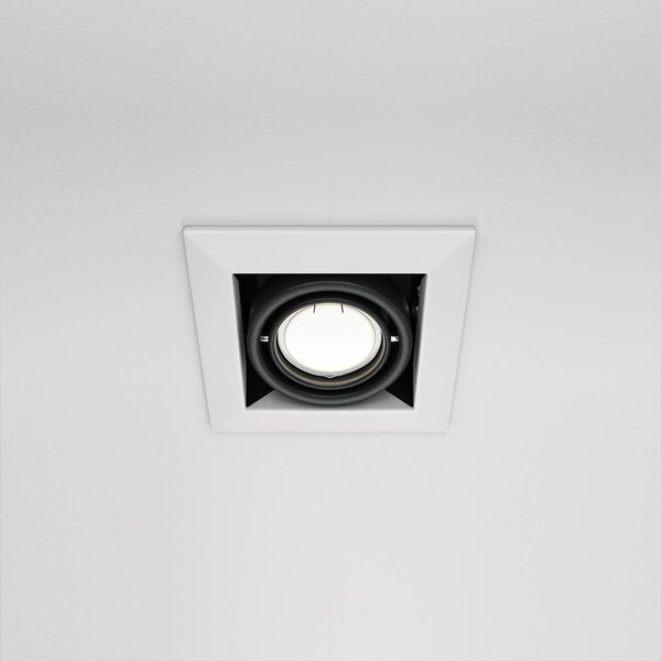 Maytoni Moderní vestavné svítidlo METAL MODERN, 50W, d. 12,6 cm, 1xGU10 Barva: Bílá