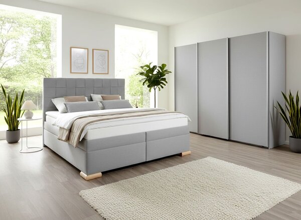 Americká postel boxspring GIARDINO, s úložným prostorem