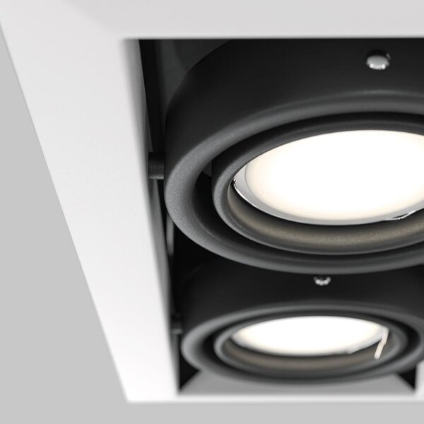 Maytoni Vestavné svítidlo METAL MODERN, 50W, d. 24,5 cm, 2xGU10 Barva: Černá