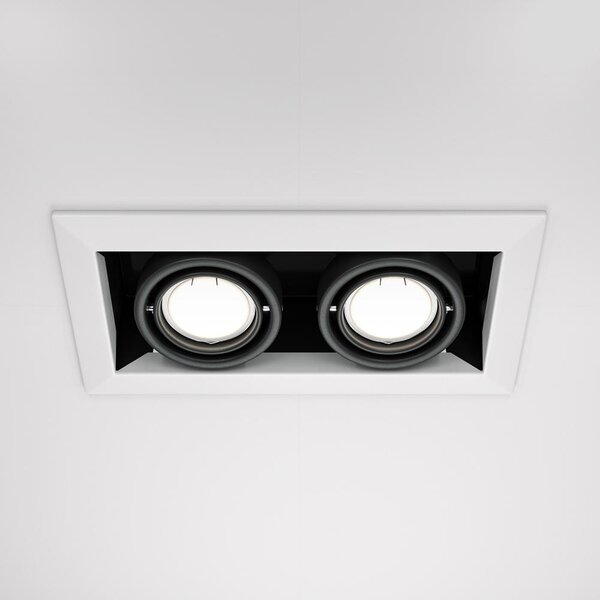 Maytoni Vestavné svítidlo METAL MODERN, 50W, d. 24,5 cm, 2xGU10 Barva: Černá