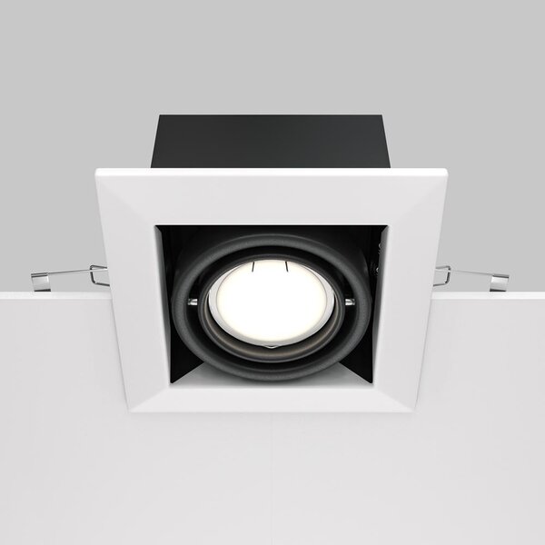 Maytoni Moderní vestavné svítidlo METAL MODERN, 50W, d. 12,6 cm, 1xGU10 Barva: Bílá