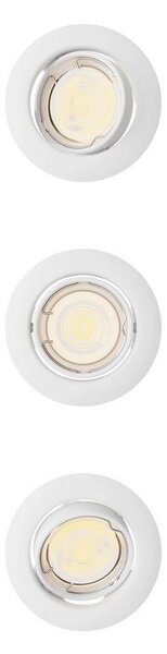 Philips - SADA 3x Podhledové svítidlo PERIDOT 1xGU10/7W/230V bílá