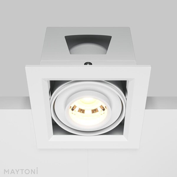 Maytoni Moderní vestavné LED svítidlo METAL MODERN, 10W, d. 9,5 cm, 3000K Barva: Černá