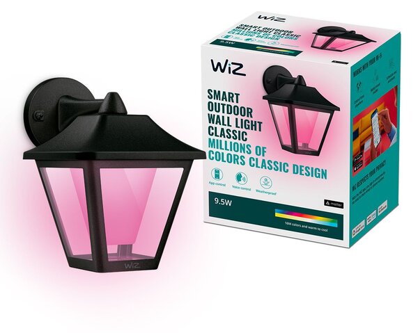 WiZ Wall nástěnné svítidlo LED 9,5W 1000lm 2700-5000K RGB IP44, stmívatelné