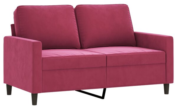 2dílná sedací souprava s poduškami vínová samet 3201520