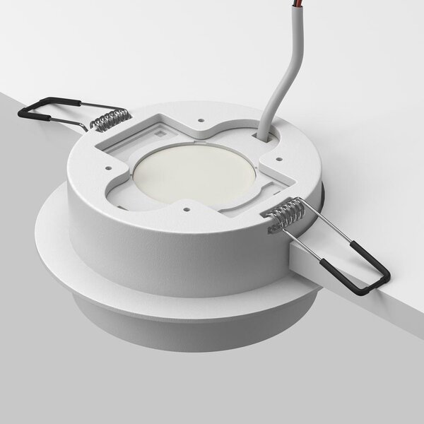 Maytoni Designové vestavné svítidlo ORLO, 15W, ⌀ 10,5 cm, 1xGX53 Barva: Bílá